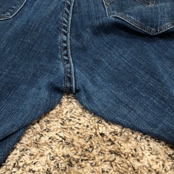 Levi Classic Straight Leg Jeans Size 6 Blue Cropped High Waist - Picture 7 of 9